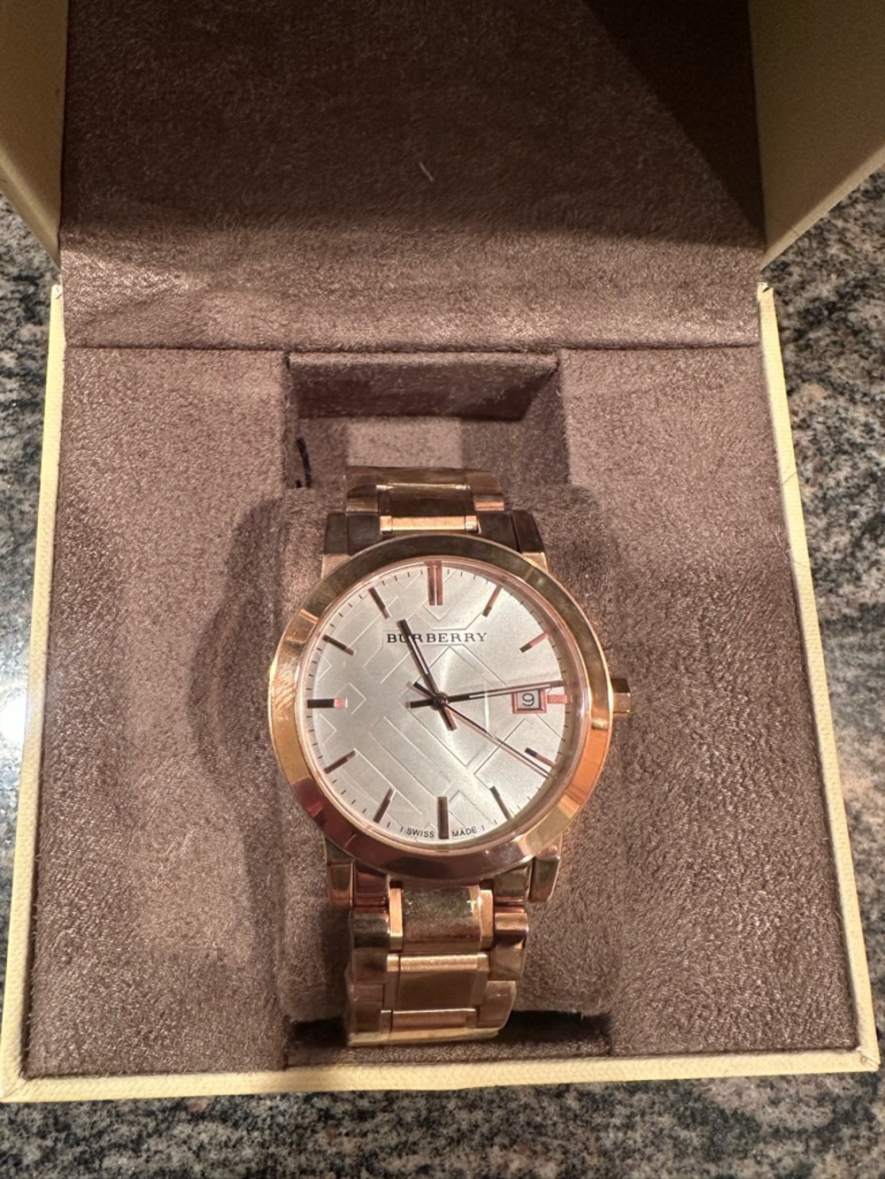 Burberry Rose Gold Tone Bracelet Watch Band